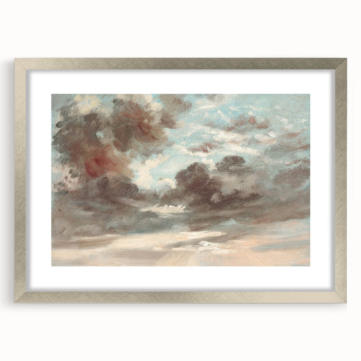 Romanticism Art - Stormy Sunset Cloud Study by John Constable