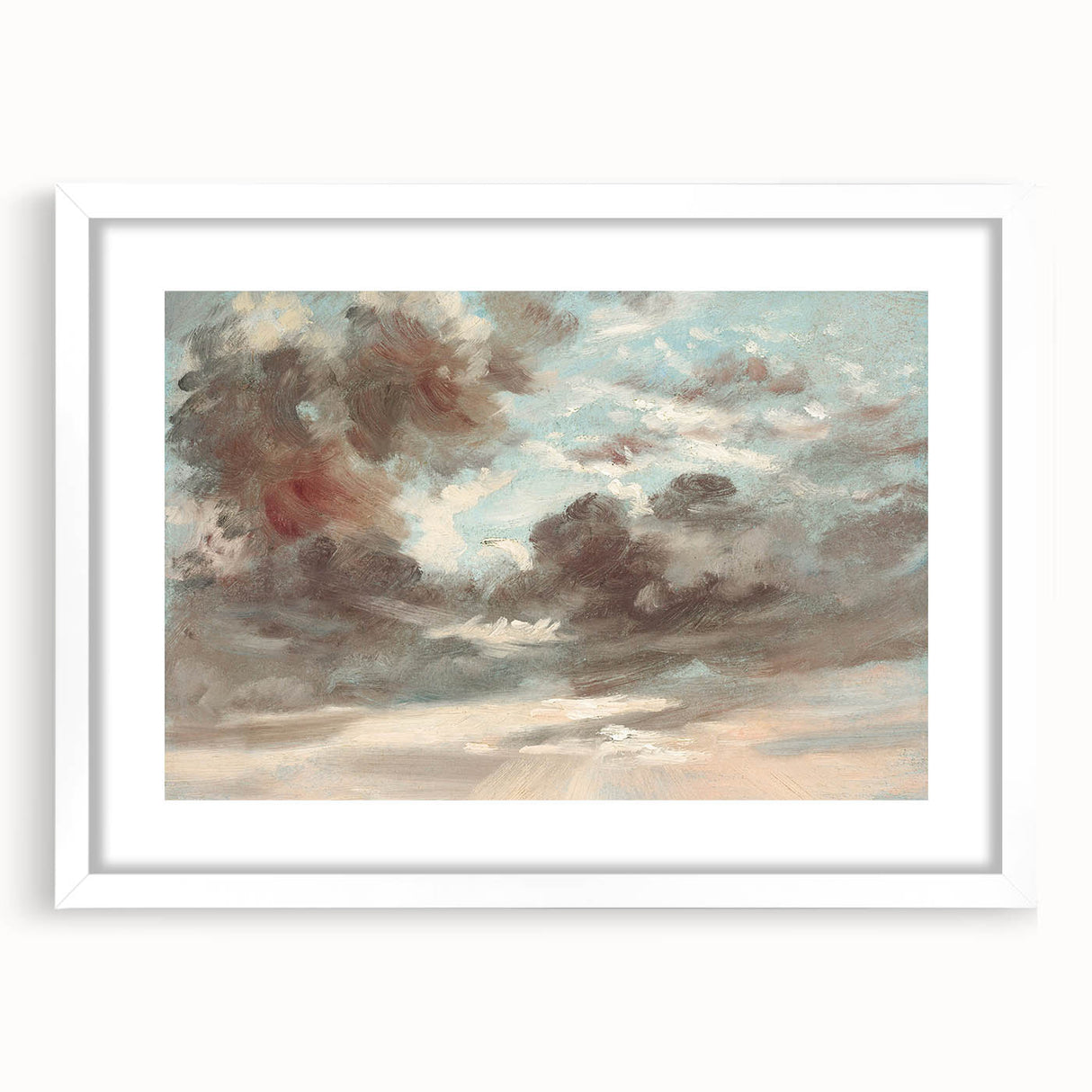 Romanticism Art - Stormy Sunset Cloud Study by John Constable