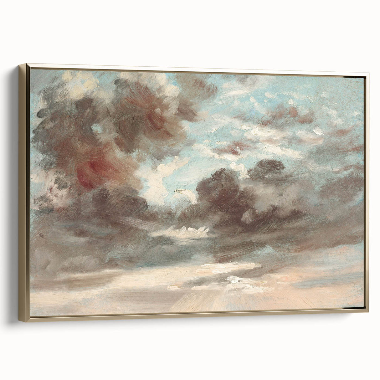 Romanticism Art - Stormy Sunset Cloud Study by John Constable