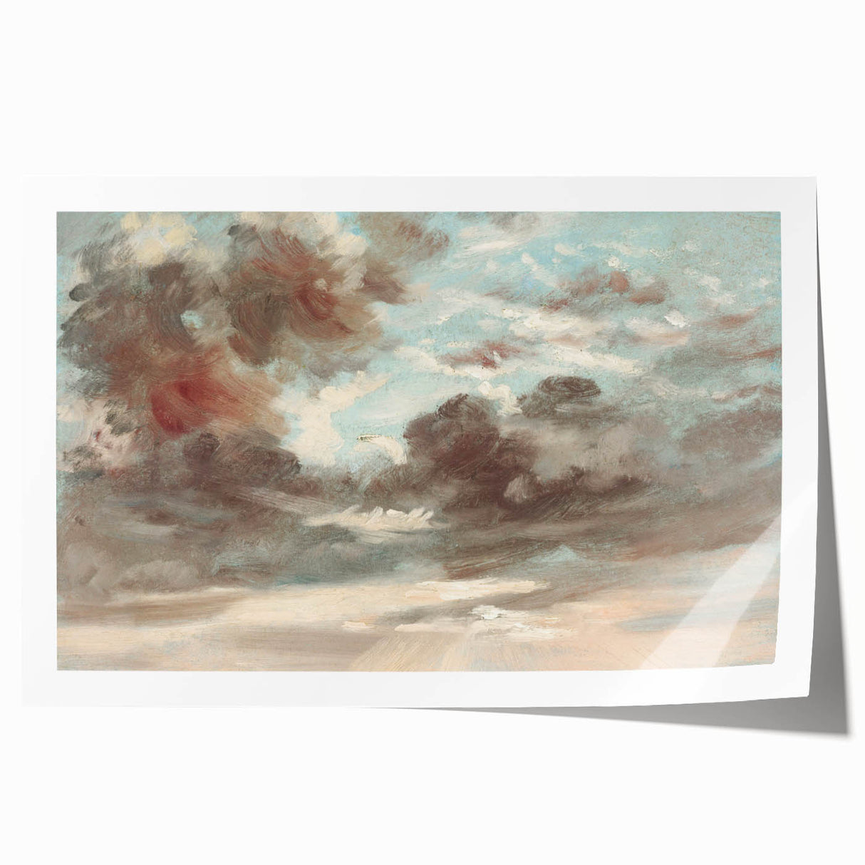 Romanticism Art - Stormy Sunset Cloud Study by John Constable