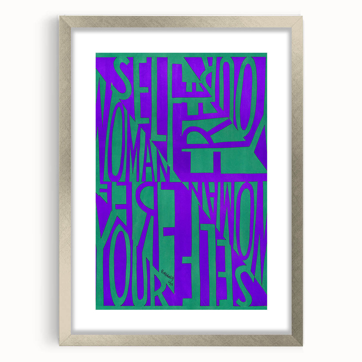 Modern Wall Art – Faith Ringgold’s "Free Woman, Free Yourself" Poster