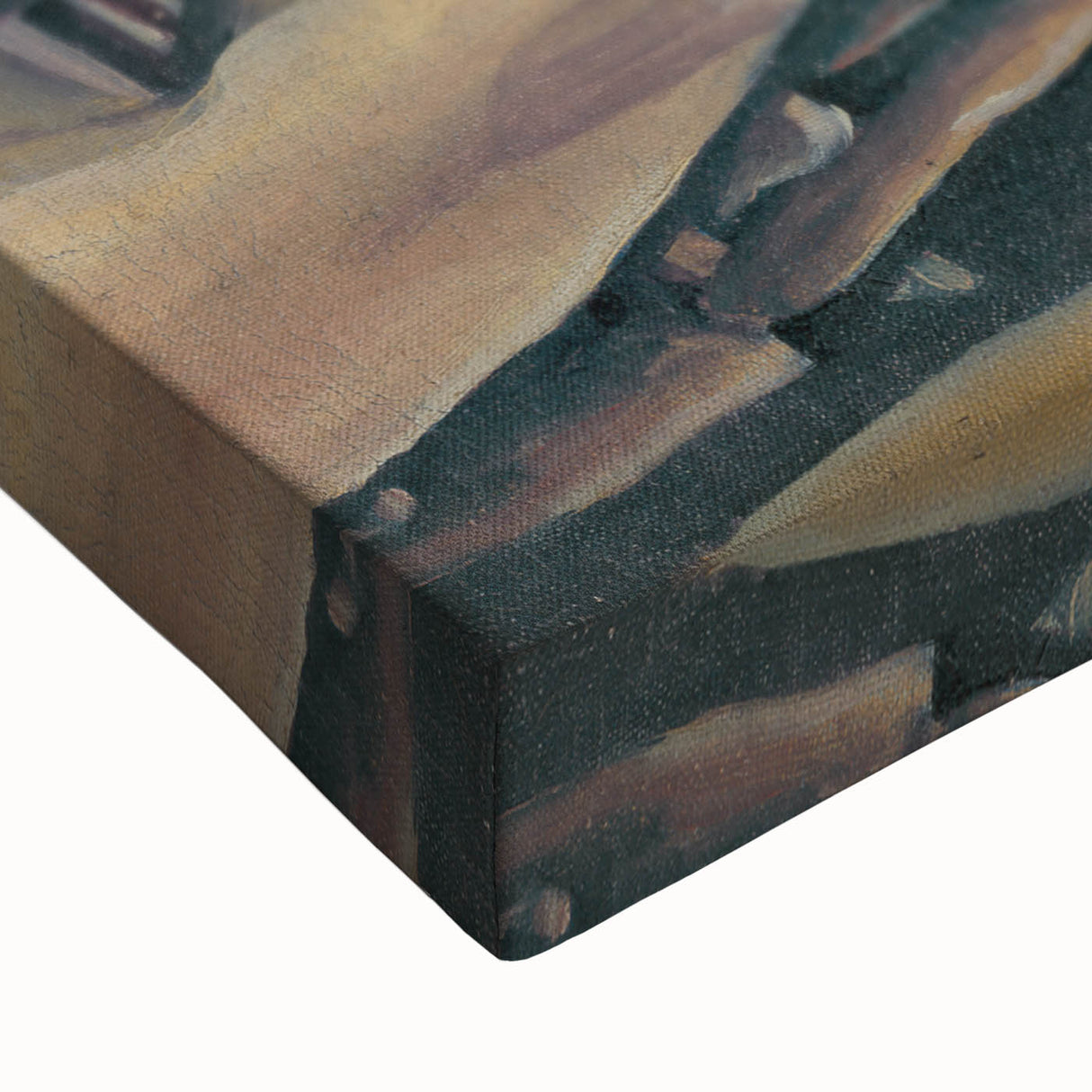 Modern Wall Art – Abstract Urban Landscape in Earthy Tones