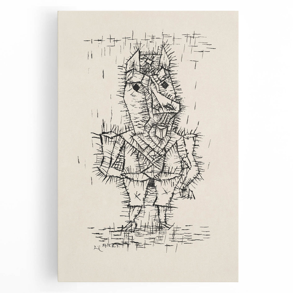 Modern Wall Art – Paul Klee’s "Ass (Esel)" Abstract Drawing