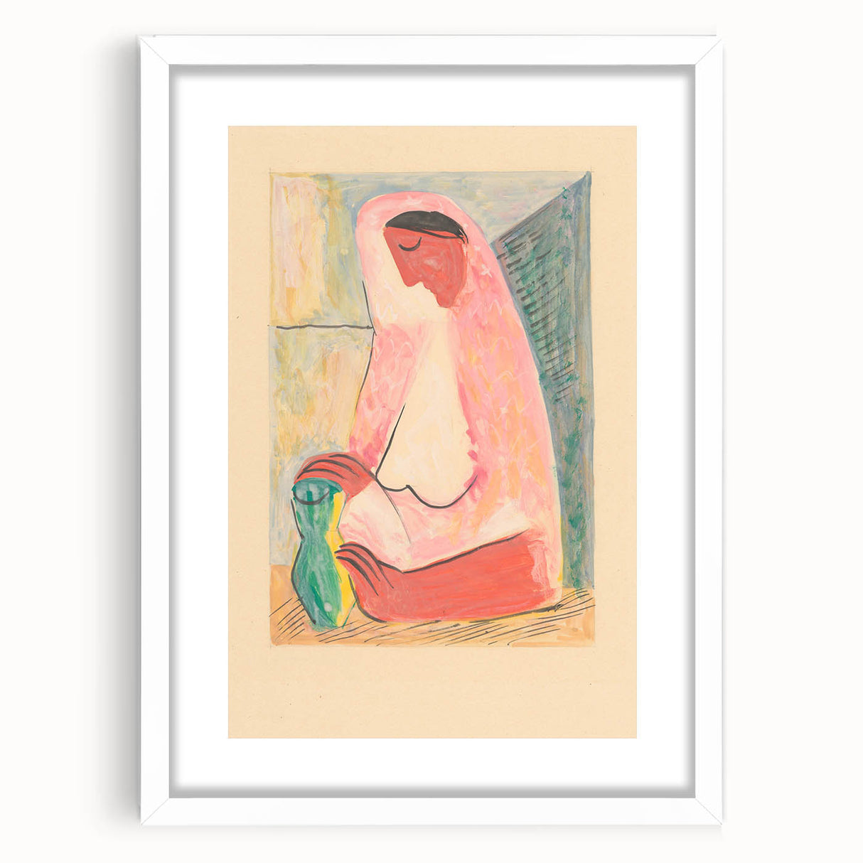 Modern Wall Art – Mikuláš Galanda’s "Woman with a Vase"