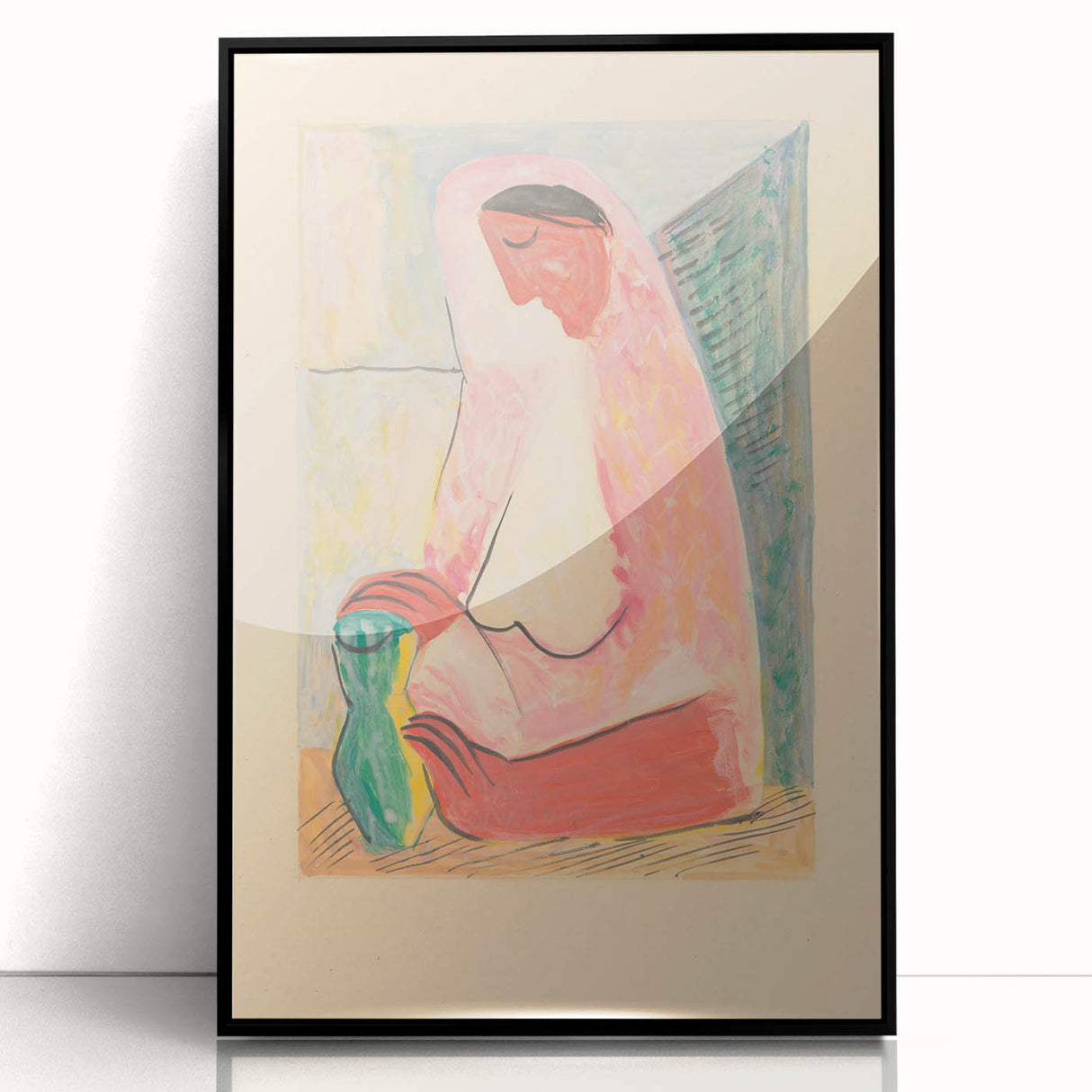 Modern Wall Art – Mikuláš Galanda’s "Woman with a Vase"