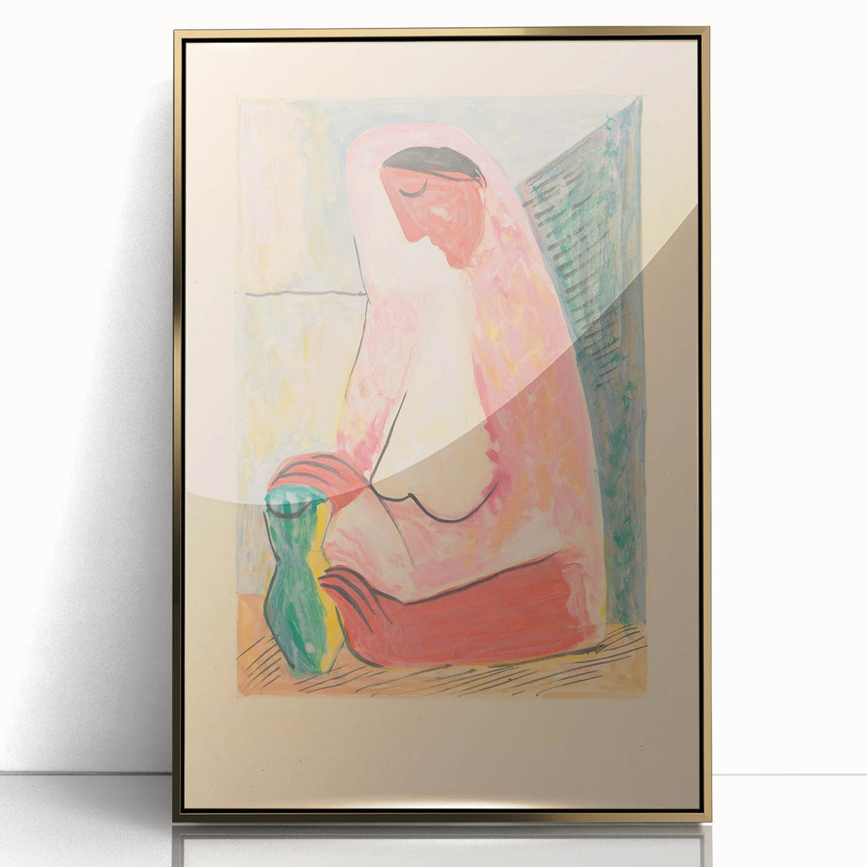 Modern Wall Art – Mikuláš Galanda’s "Woman with a Vase"