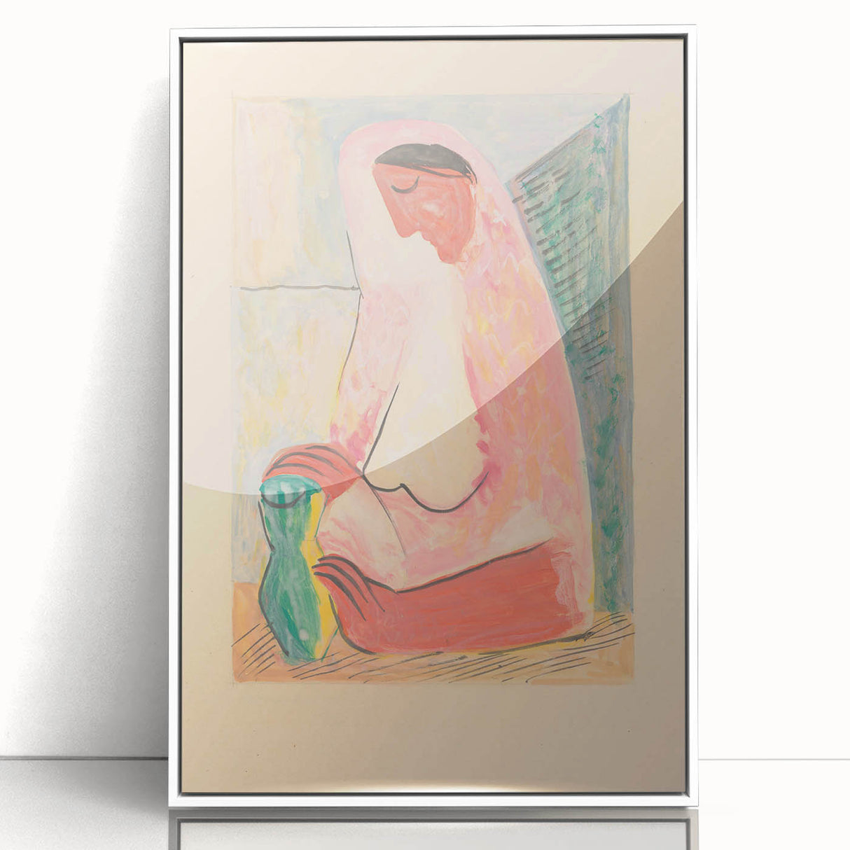 Modern Wall Art – Mikuláš Galanda’s "Woman with a Vase"