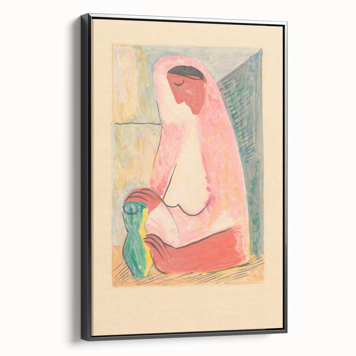 Modern Wall Art – Mikuláš Galanda’s "Woman with a Vase"