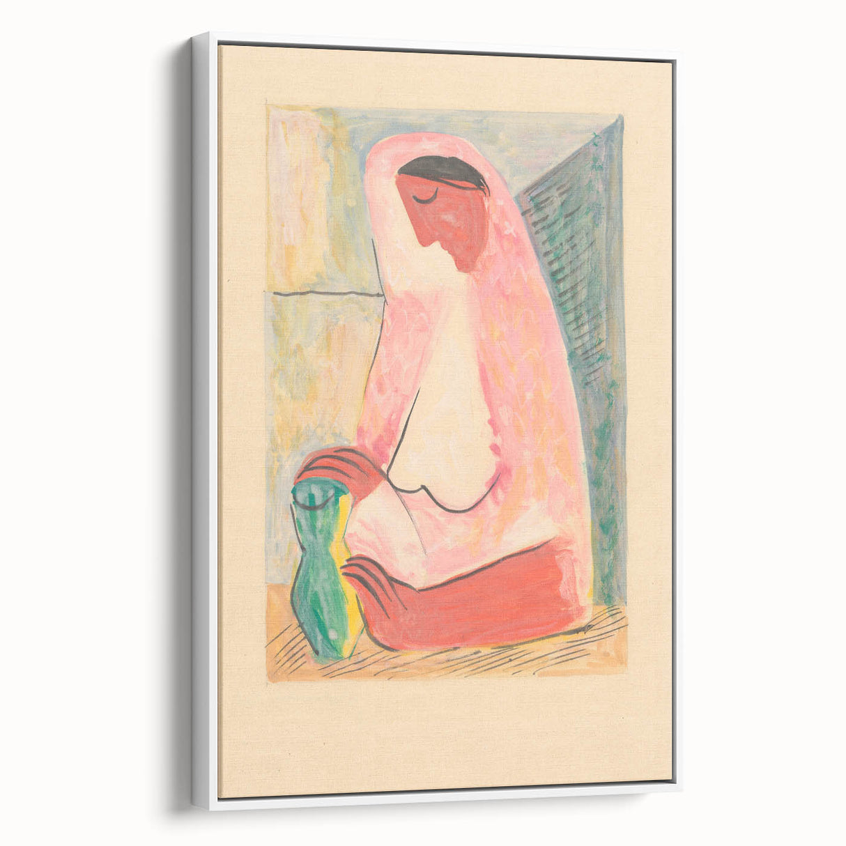 Modern Wall Art – Mikuláš Galanda’s "Woman with a Vase"