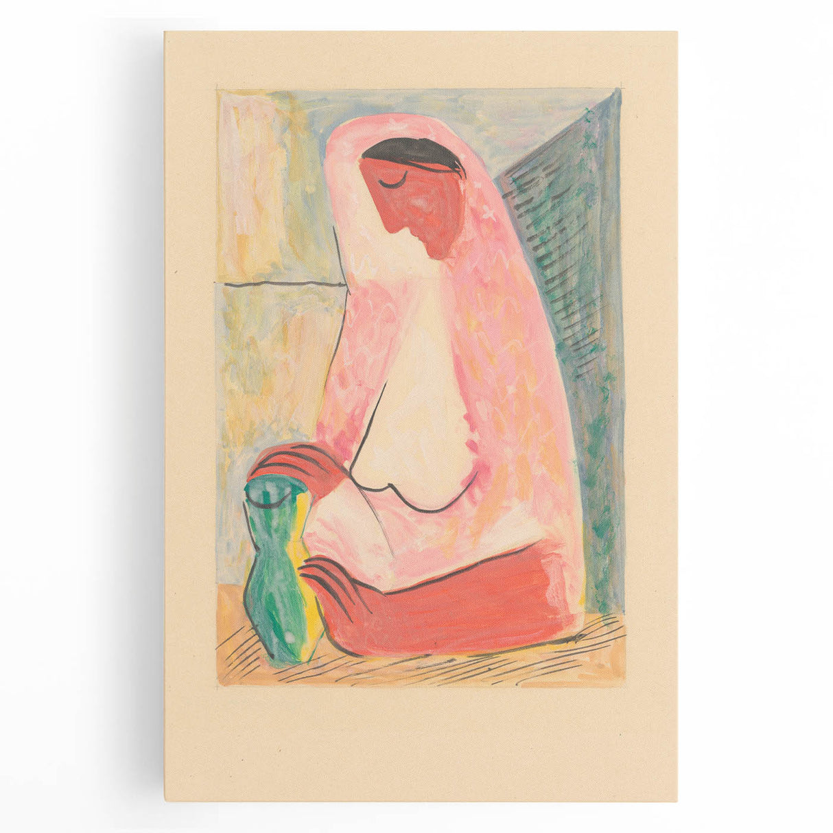 Modern Wall Art – Mikuláš Galanda’s "Woman with a Vase"