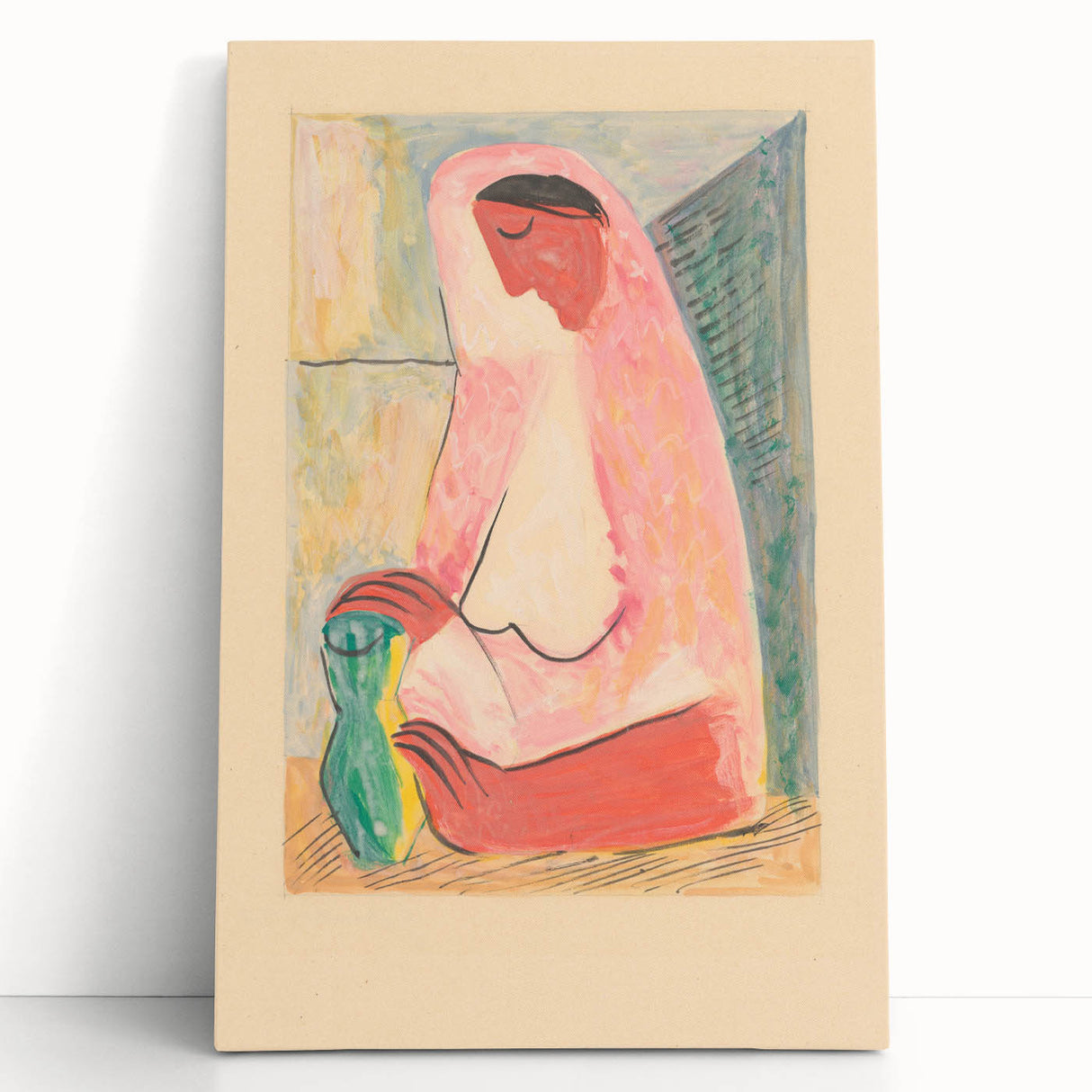 Modern Wall Art – Mikuláš Galanda’s "Woman with a Vase"