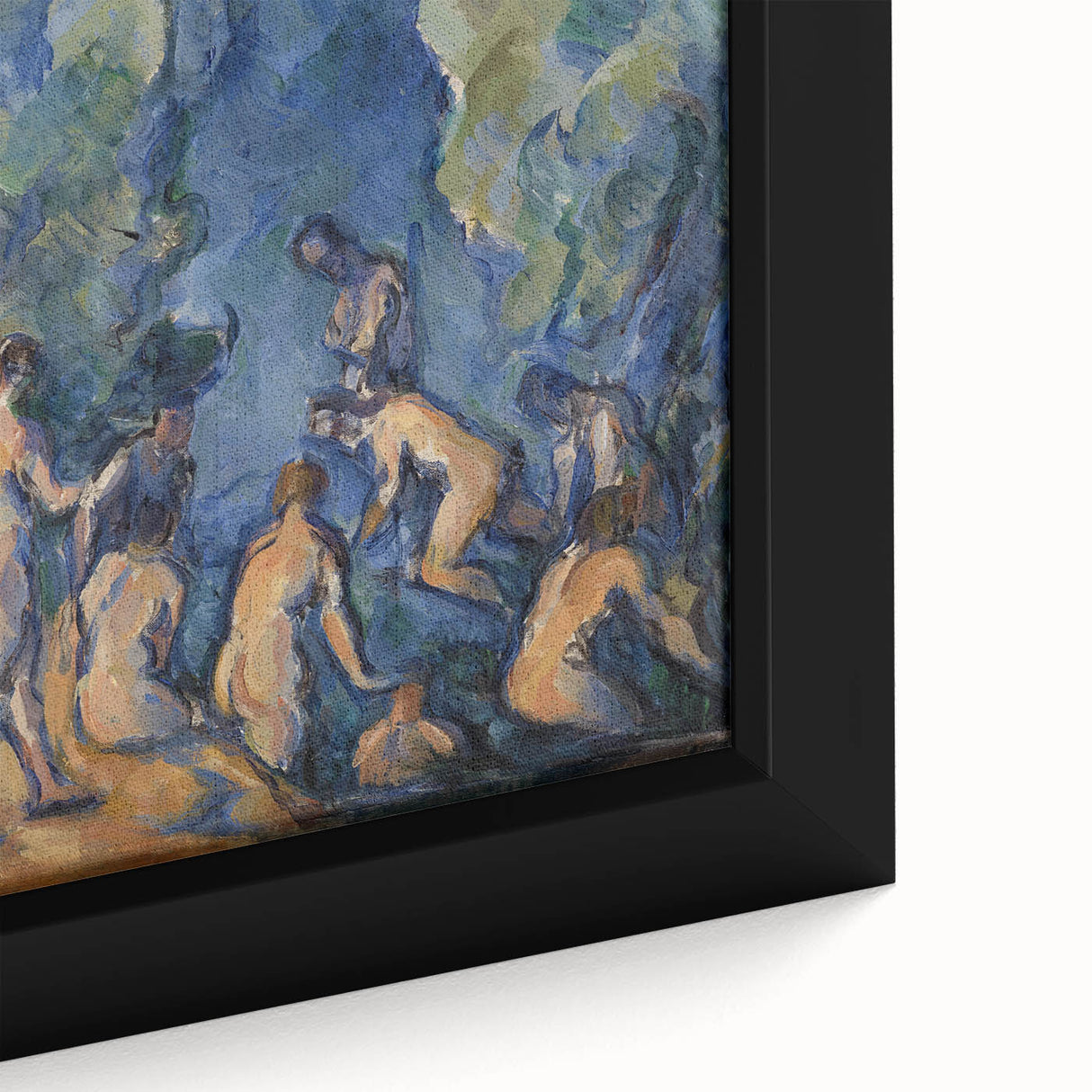 Modern Wall Art – Cézanne’s Bathers in Blue and Green
