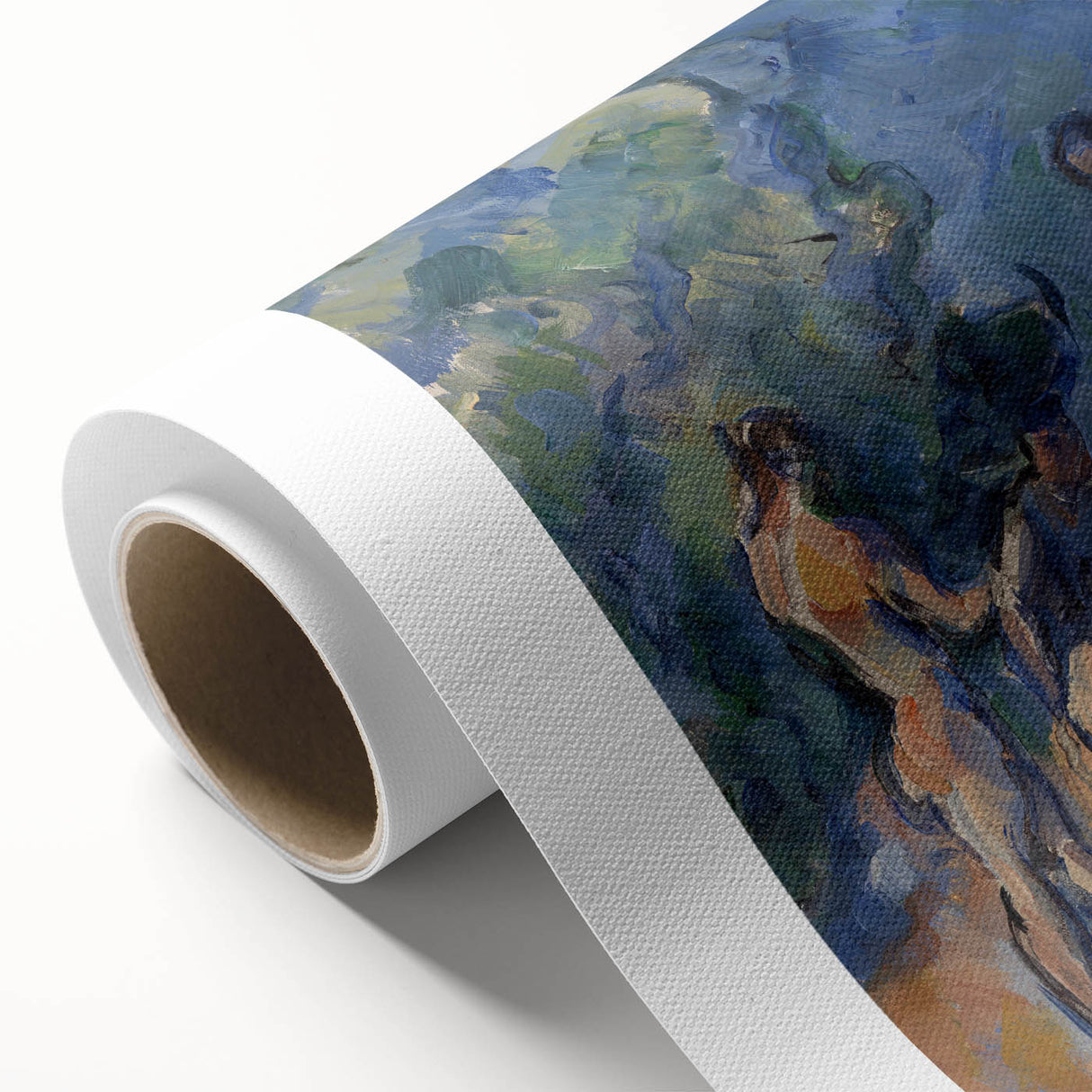 Modern Wall Art – Cézanne’s Bathers in Blue and Green