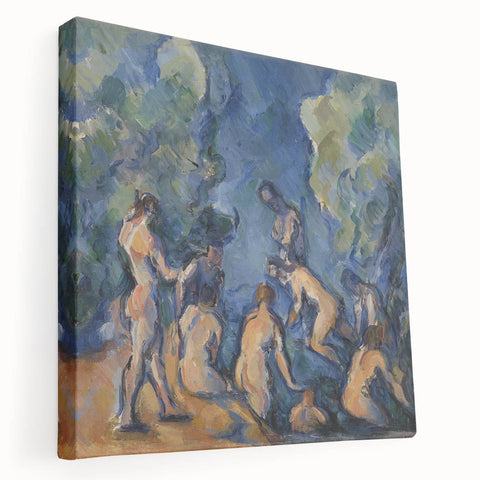 Modern Wall Art – Cézanne’s Bathers in Blue and Green