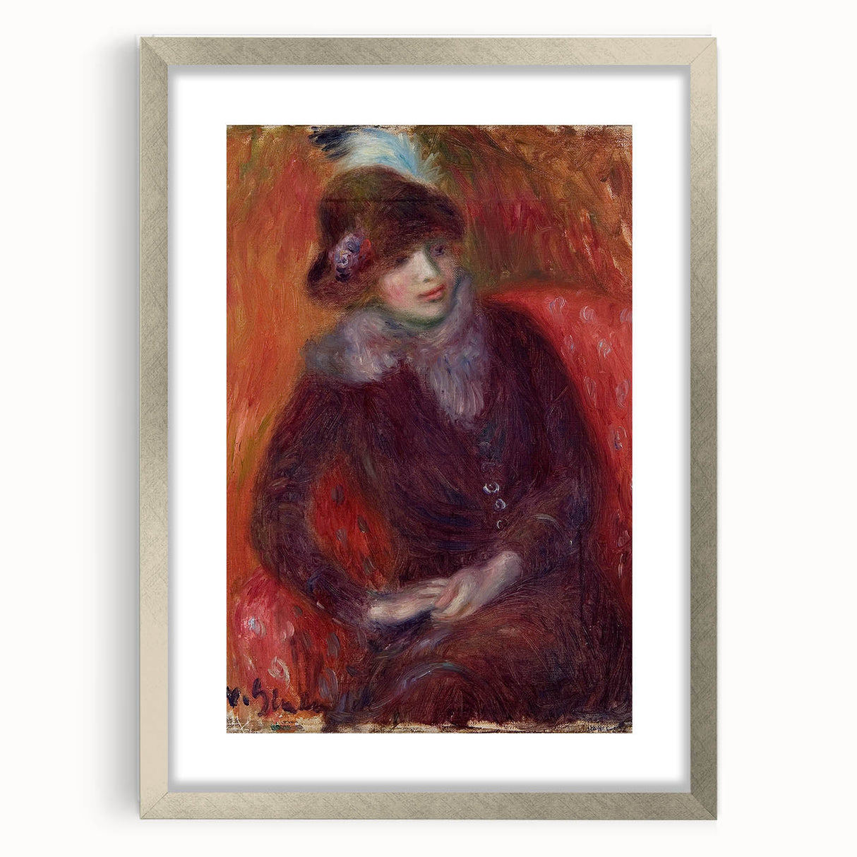 Modern Wall Art – William Glackens’ "Seated Woman with Fur Neckpiece"