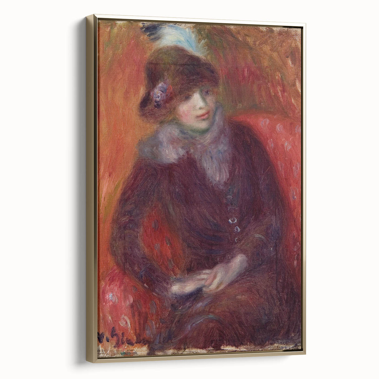Modern Wall Art – William Glackens’ "Seated Woman with Fur Neckpiece"