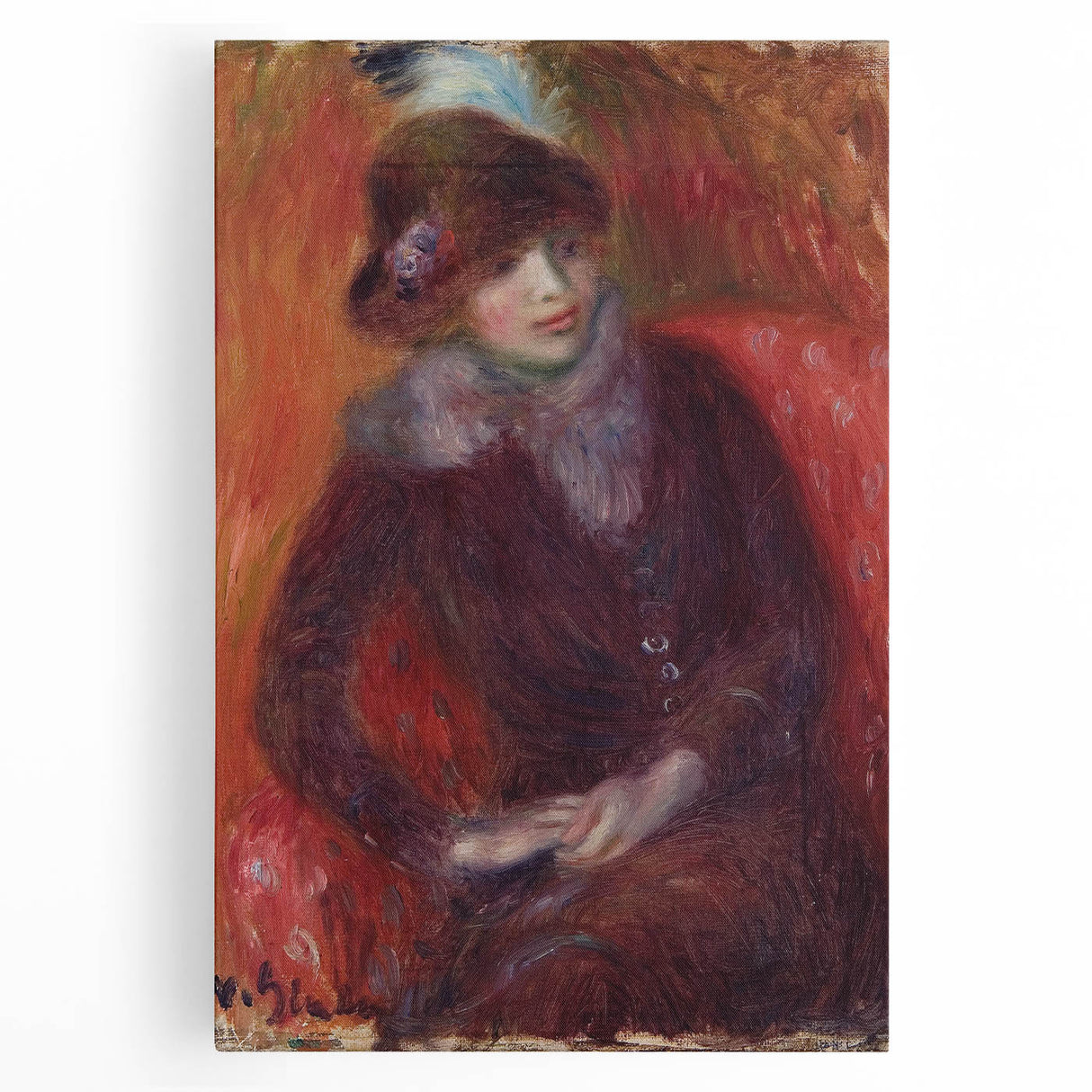 Modern Wall Art – William Glackens’ "Seated Woman with Fur Neckpiece"