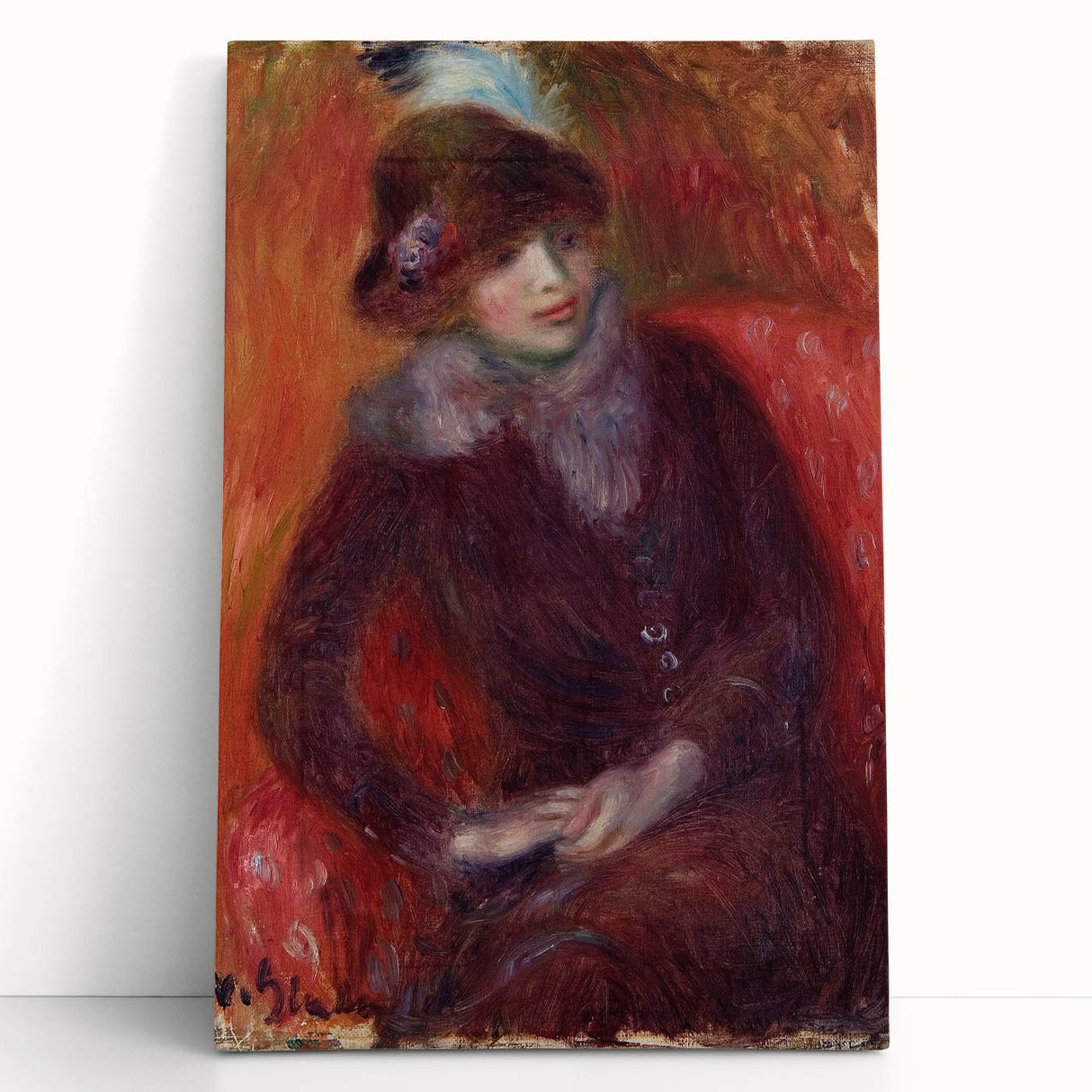Modern Wall Art – William Glackens’ "Seated Woman with Fur Neckpiece"