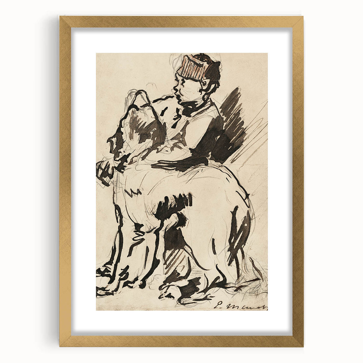 Modern Wall Art – Édouard Manet’s "A Boy Holding His Dog"