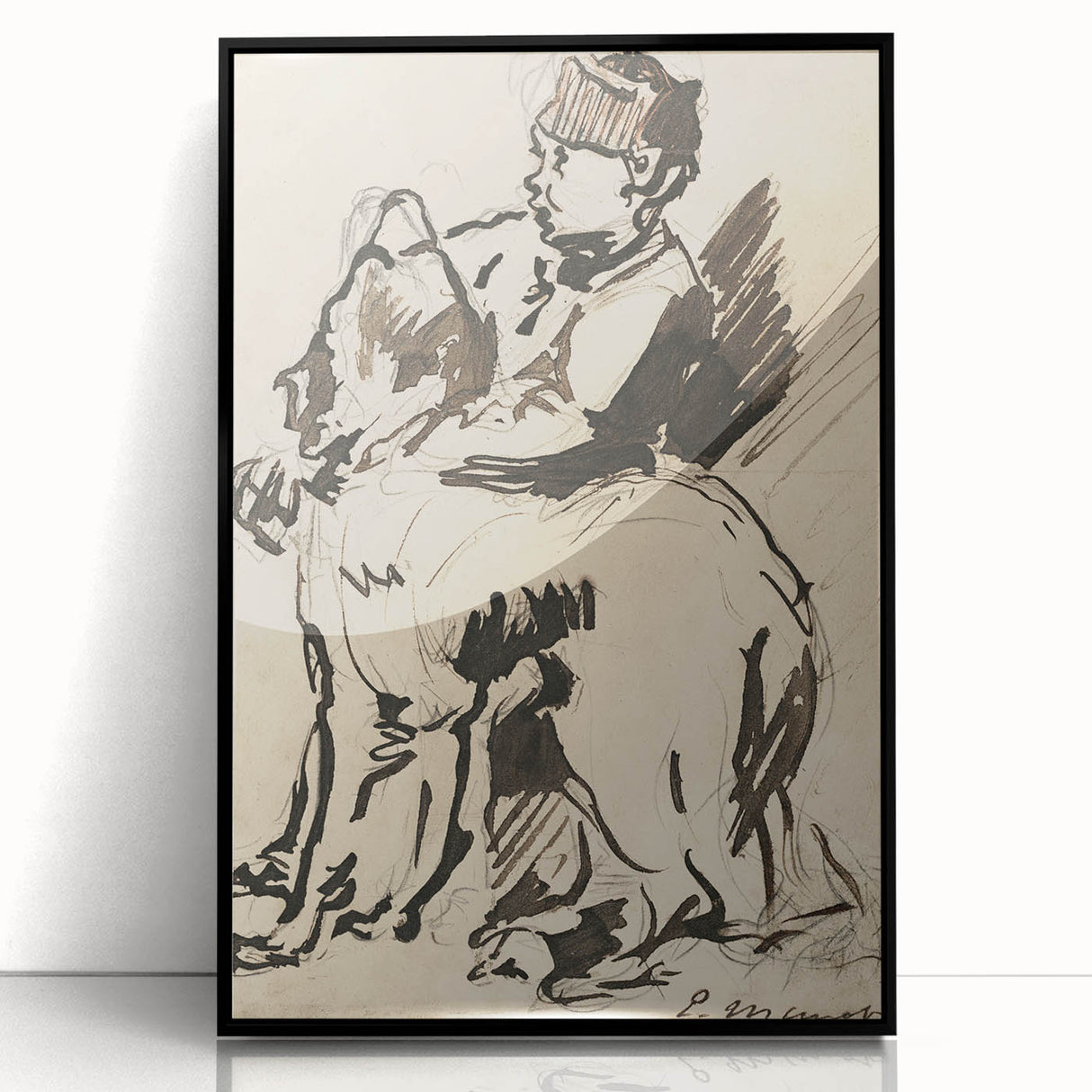 Modern Wall Art – Édouard Manet’s "A Boy Holding His Dog"