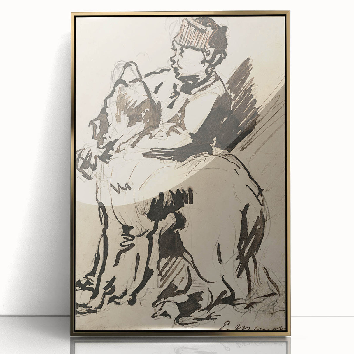 Modern Wall Art – Édouard Manet’s "A Boy Holding His Dog"