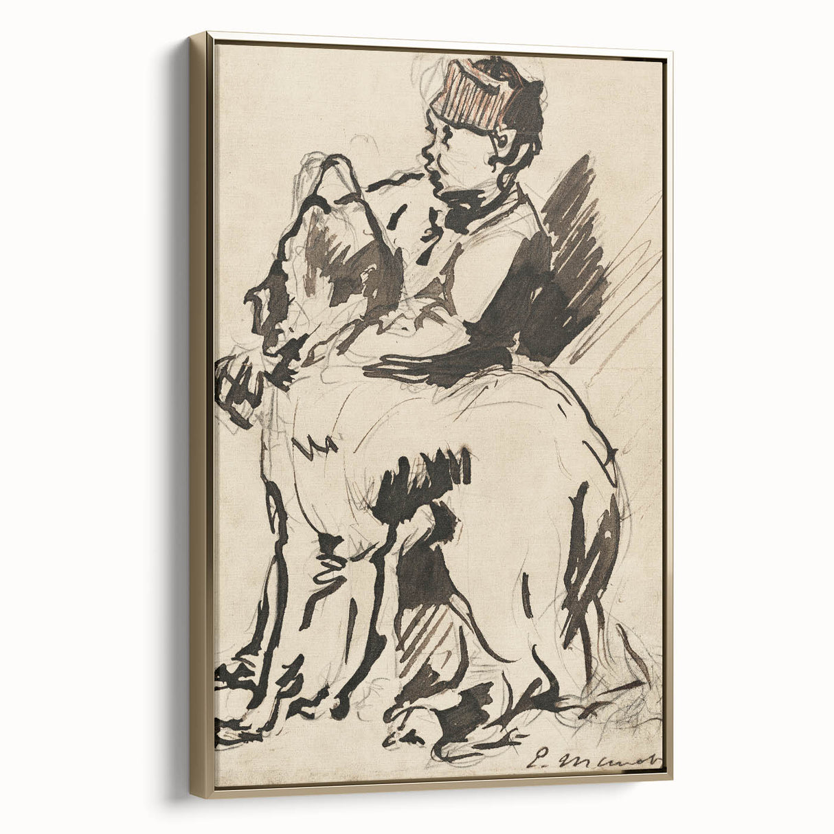 Modern Wall Art – Édouard Manet’s "A Boy Holding His Dog"