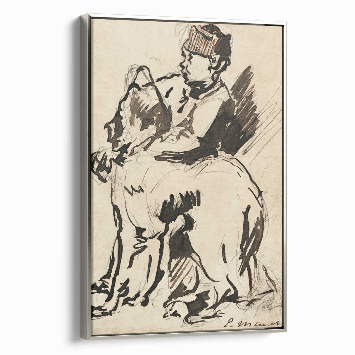 Modern Wall Art – Édouard Manet’s "A Boy Holding His Dog"