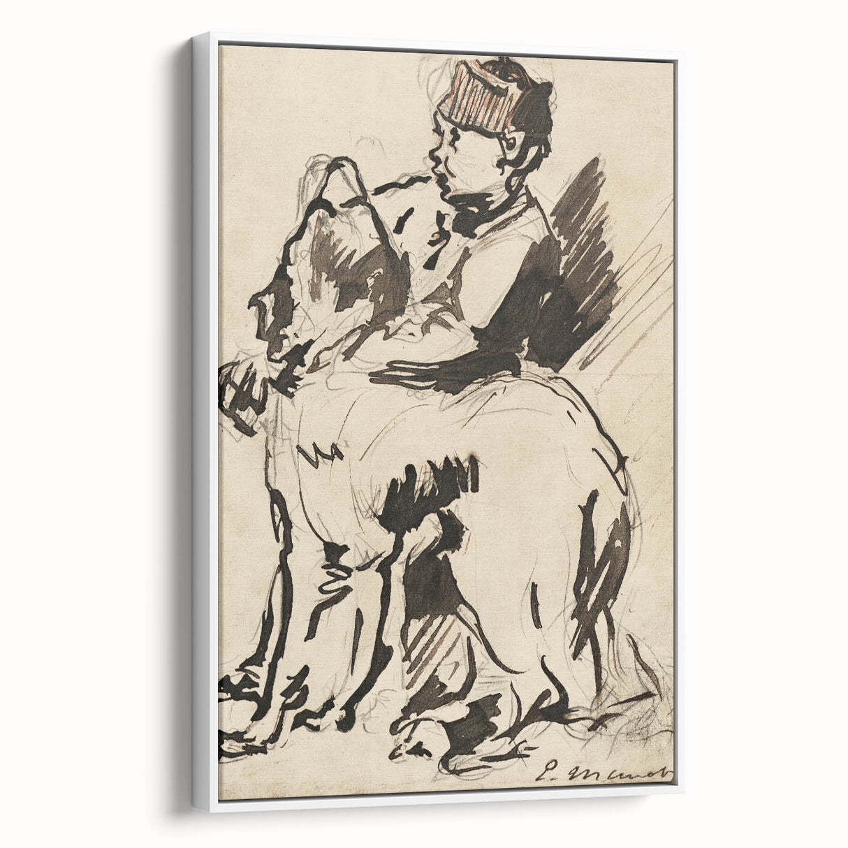 Modern Wall Art – Édouard Manet’s "A Boy Holding His Dog"