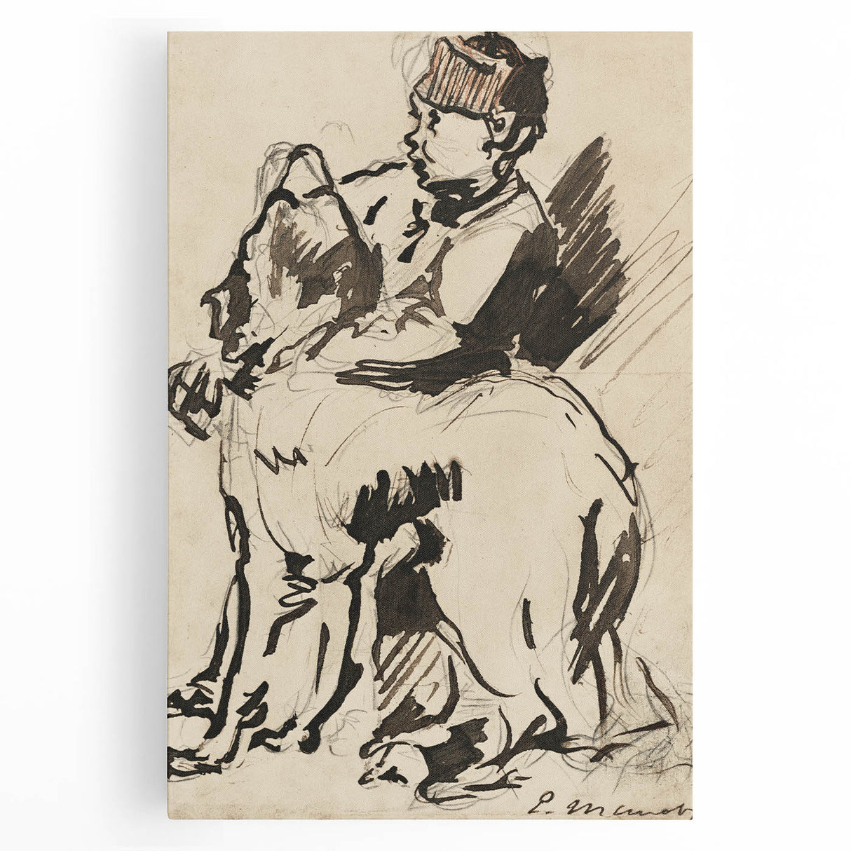 Modern Wall Art – Édouard Manet’s "A Boy Holding His Dog"