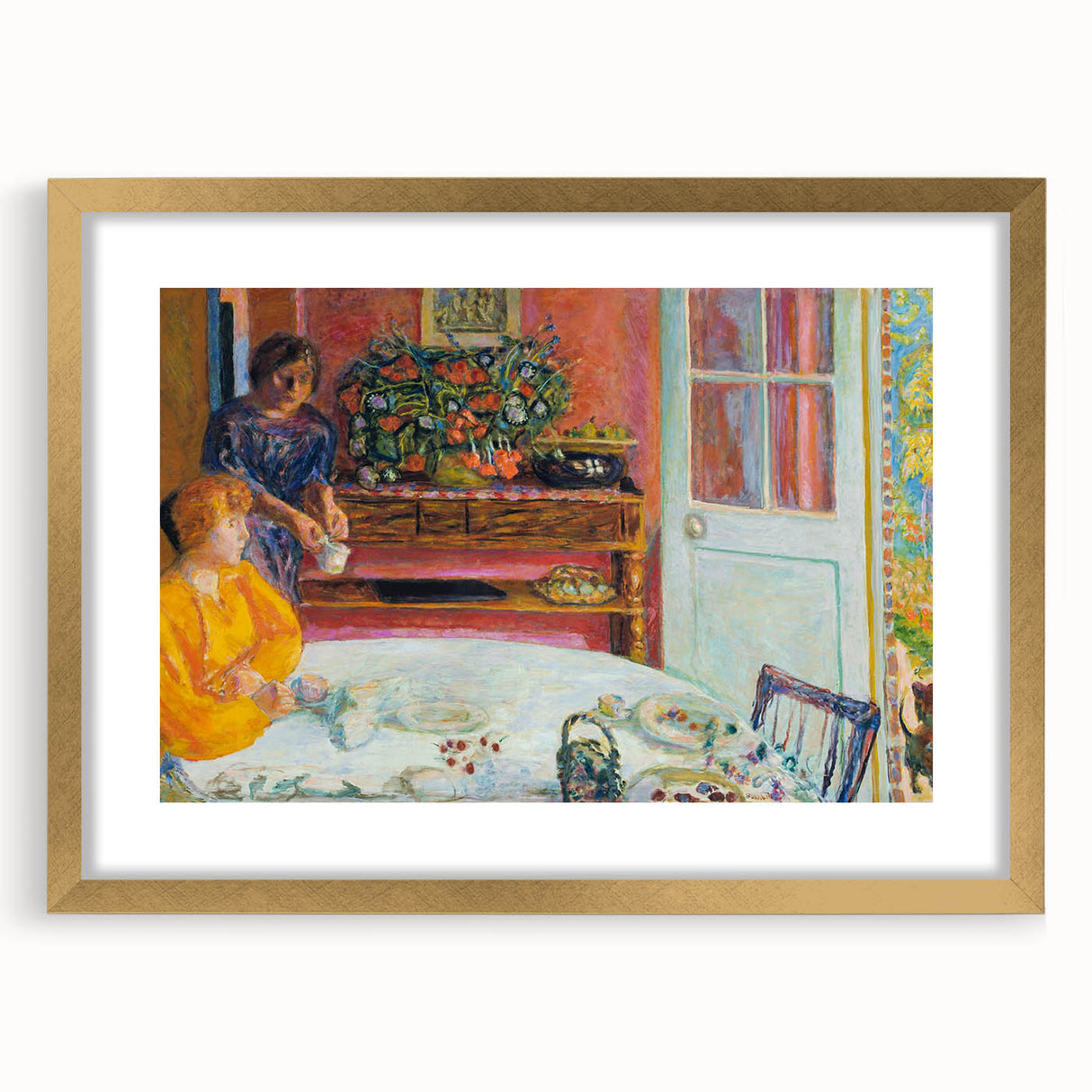 Modern Wall Art - Abstract Dining Room Scene by Pierre Bonnard