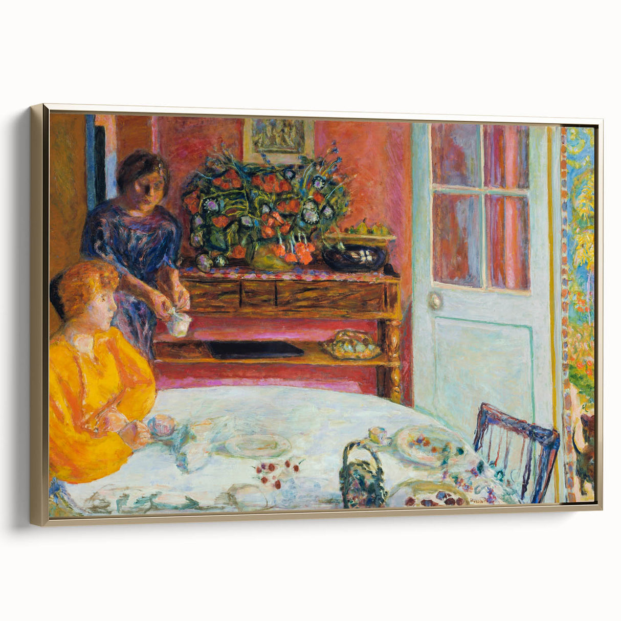Modern Wall Art - Abstract Dining Room Scene by Pierre Bonnard