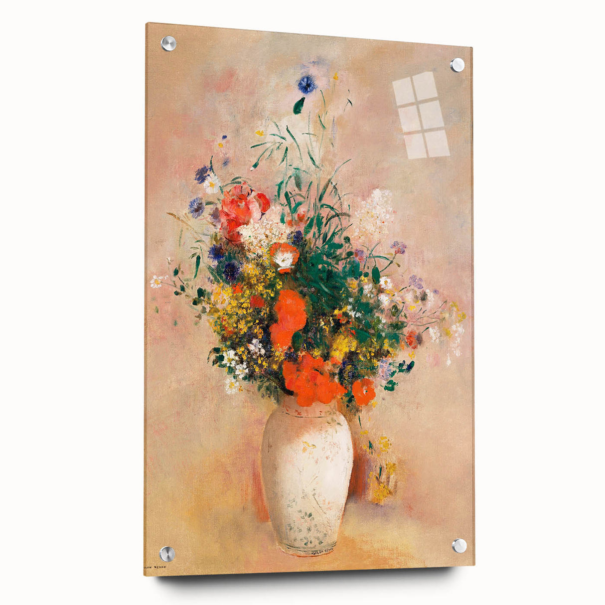 Modern Wall Art – Odilon Redon’s "Vase of Flowers (Pink Background)"