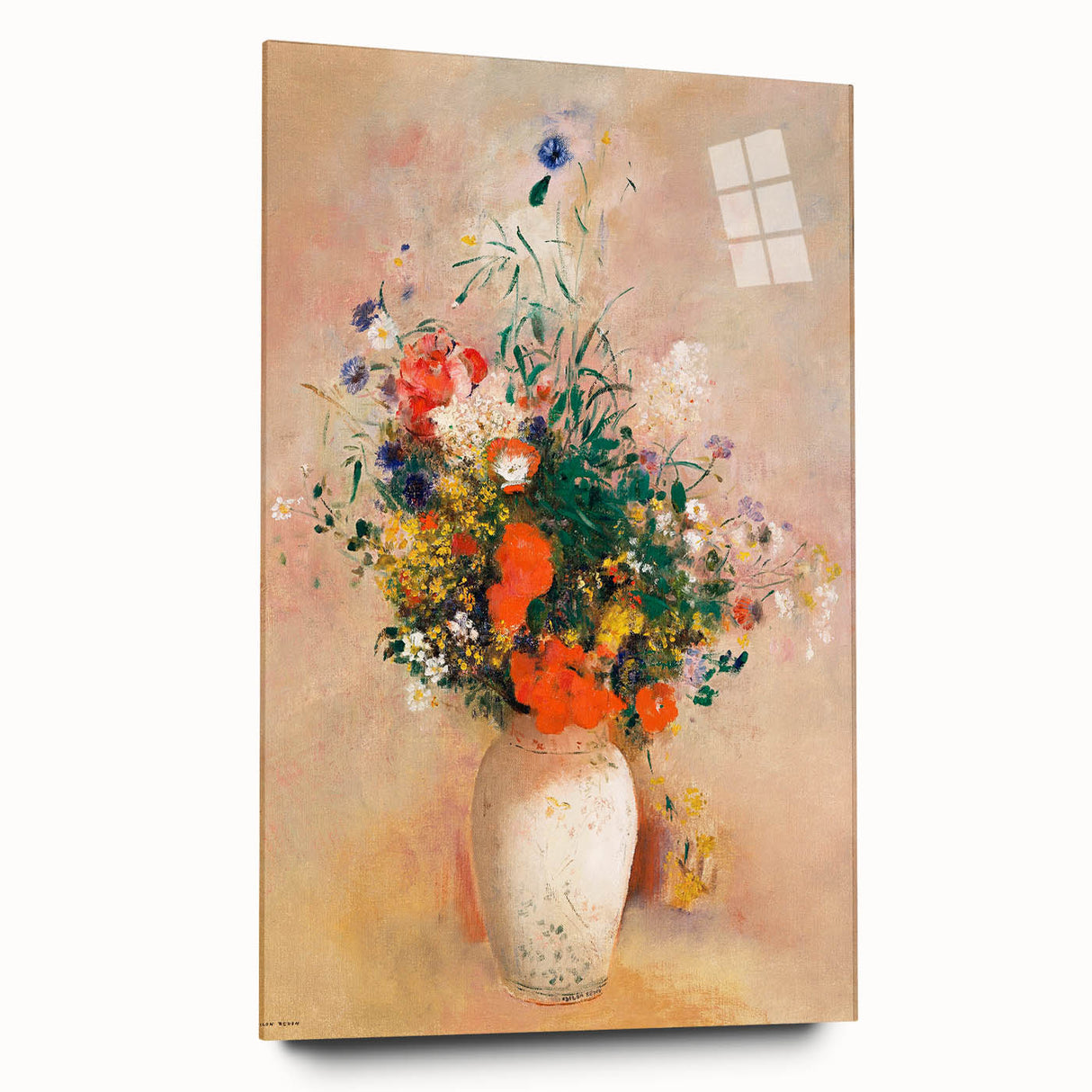 Modern Wall Art – Odilon Redon’s "Vase of Flowers (Pink Background)"