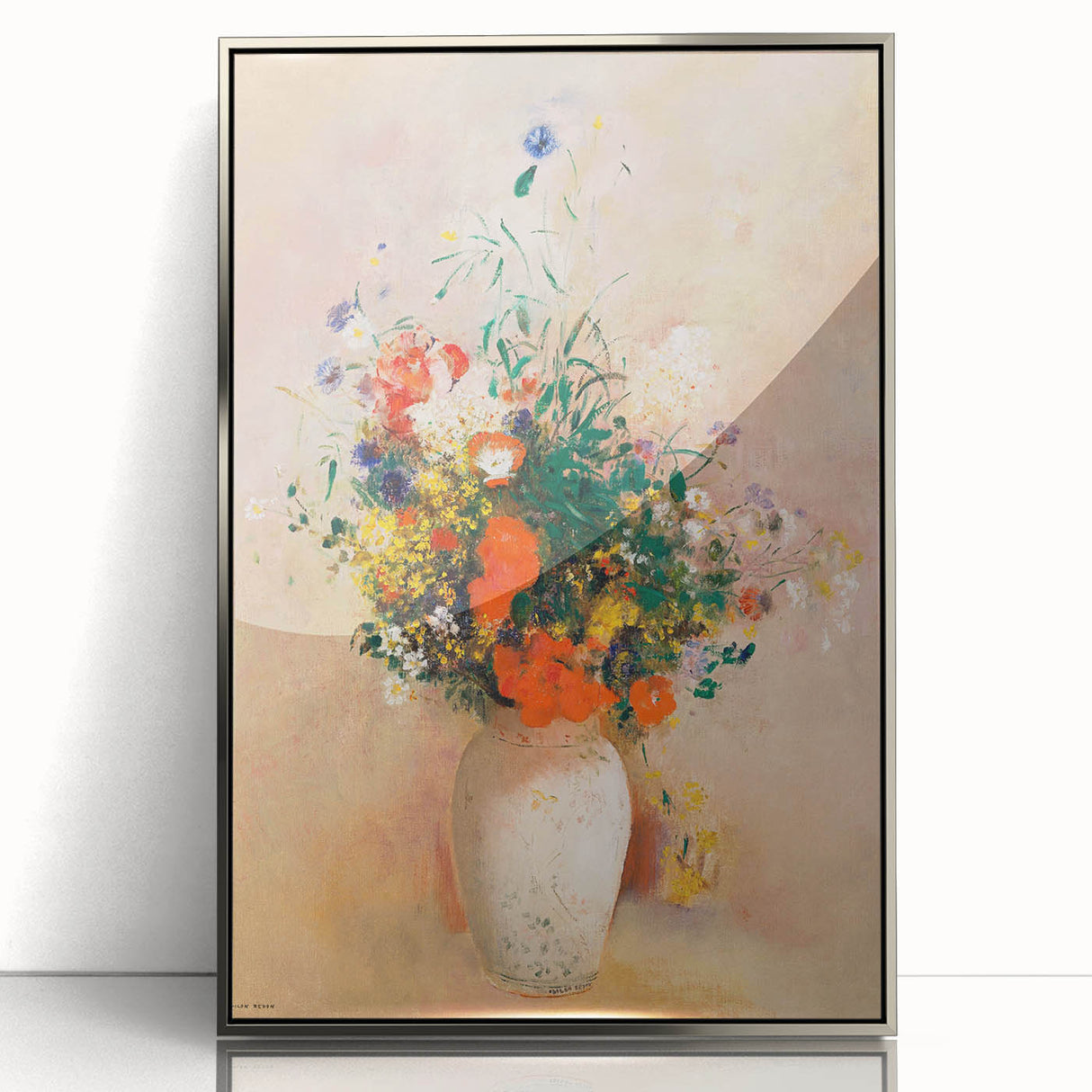 Modern Wall Art – Odilon Redon’s "Vase of Flowers (Pink Background)"