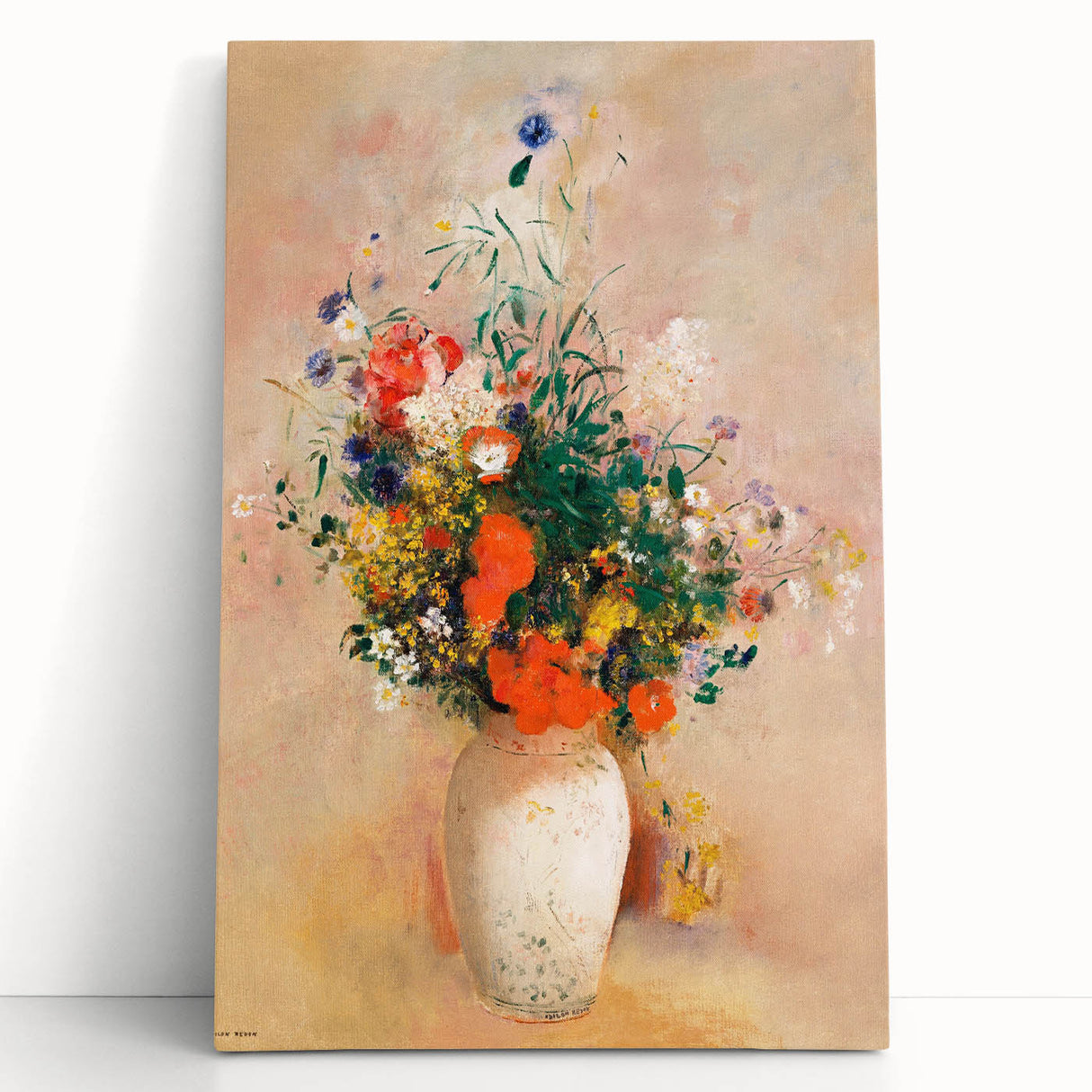 Modern Wall Art – Odilon Redon’s "Vase of Flowers (Pink Background)"