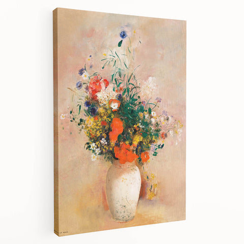 Modern Wall Art – Odilon Redon’s "Vase of Flowers (Pink Background)"