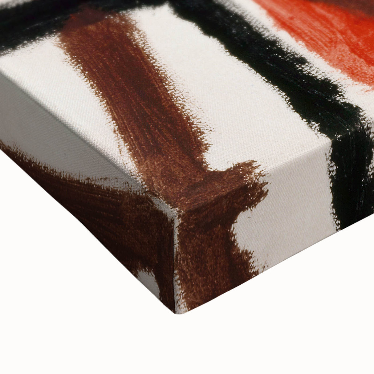 Abstract Modern Art: Minimalist Contemporary Red and Black Painting