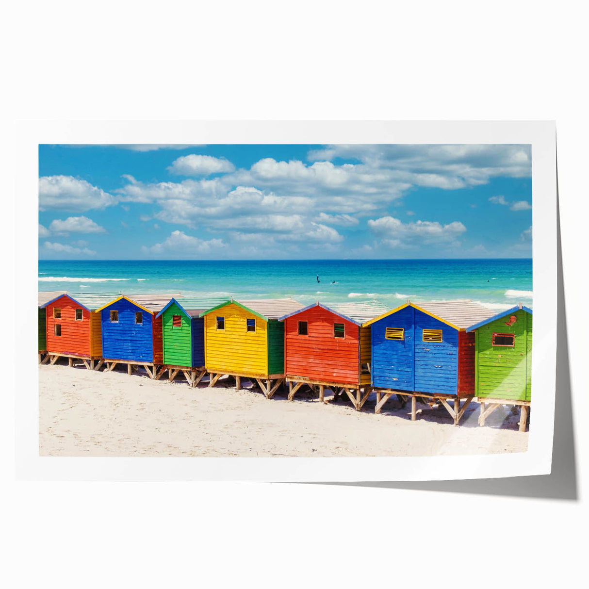 Extra large rolled print of a South African landscape with vibrant greenery and floral elements.