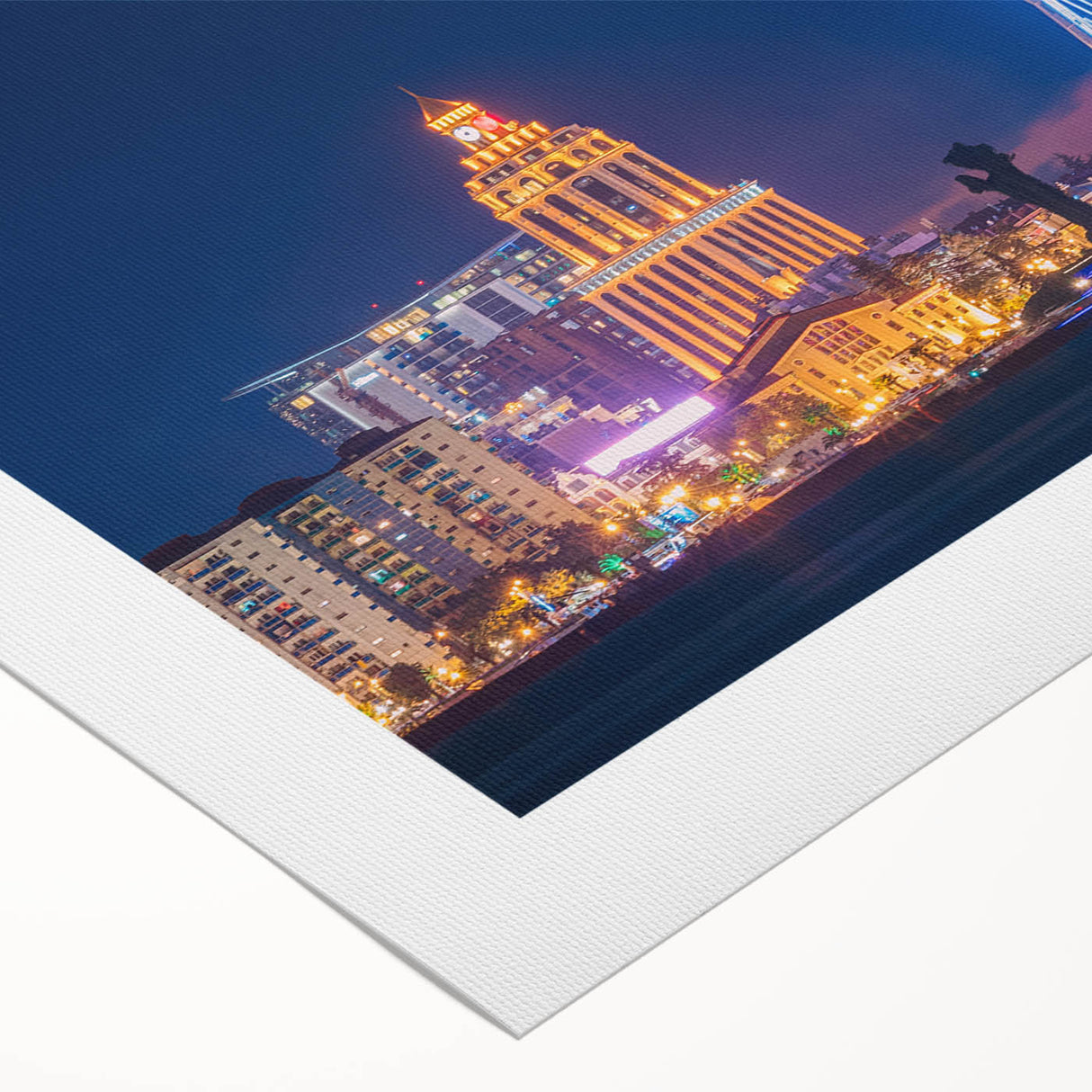 Art deco poster featuring a stylized Georgia landscape on rolled canvas, ideal for dining room wall art.