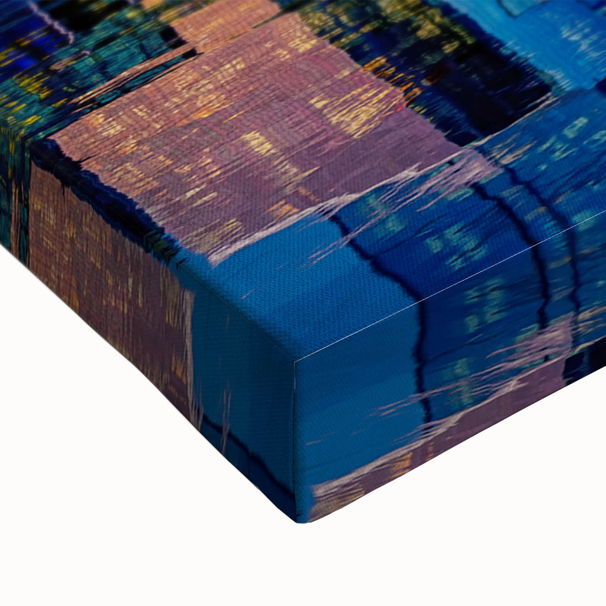 Black and white landscape art painting of Perth, Australia on stretched canvas, suitable for bedroom wall decor.