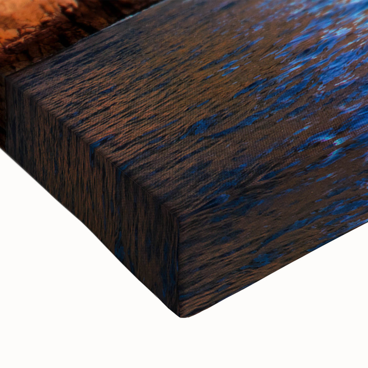 Black and white landscape art painting of Baja California on stretched canvas, suitable for bedroom wall.