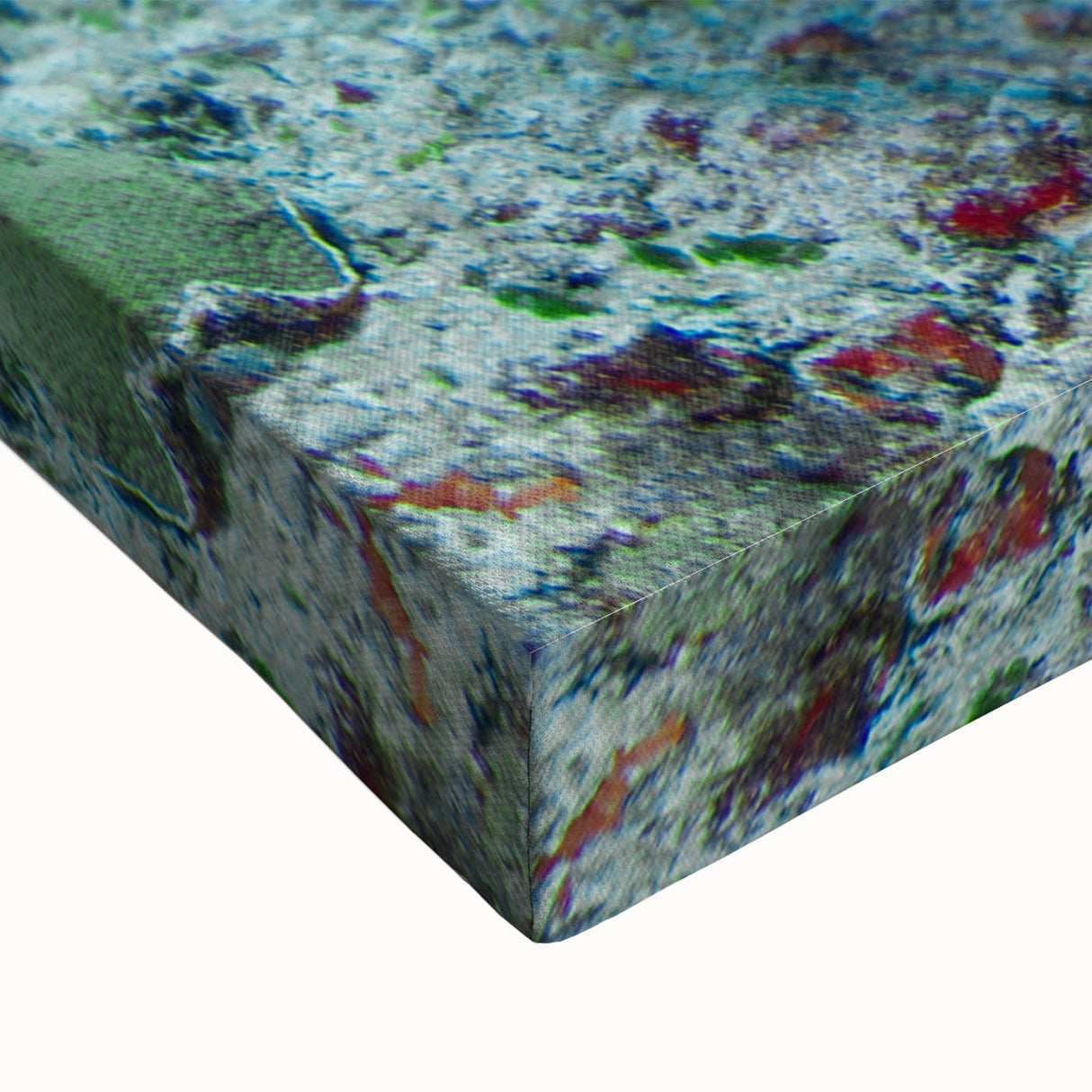 Black and white landscape art painting of Quintana Roo on stretched canvas, suited for bedroom wall decor.