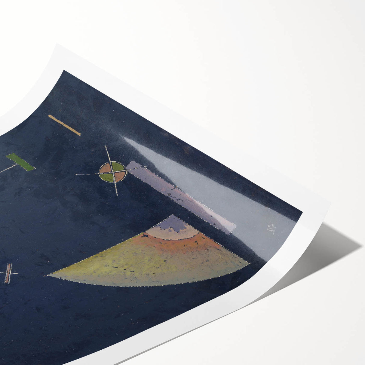 Modern Wall Art: Geometric Abstract Composition by Wassily Kandinsky