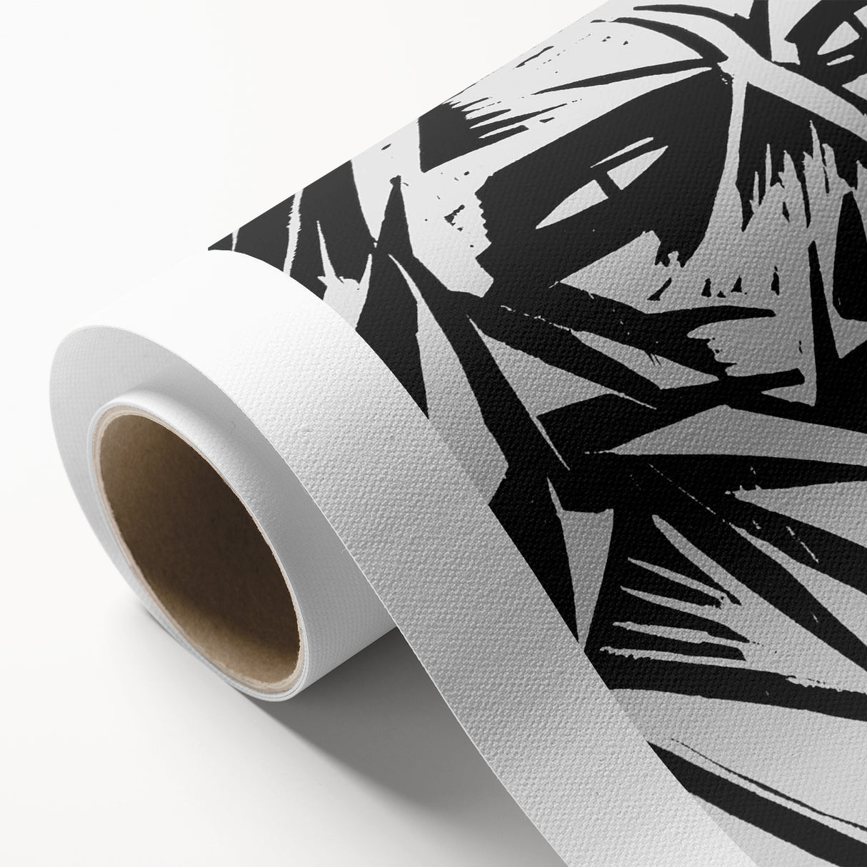 Expressionist Modern Art: Bold Black and White Portrait by Otto Lange