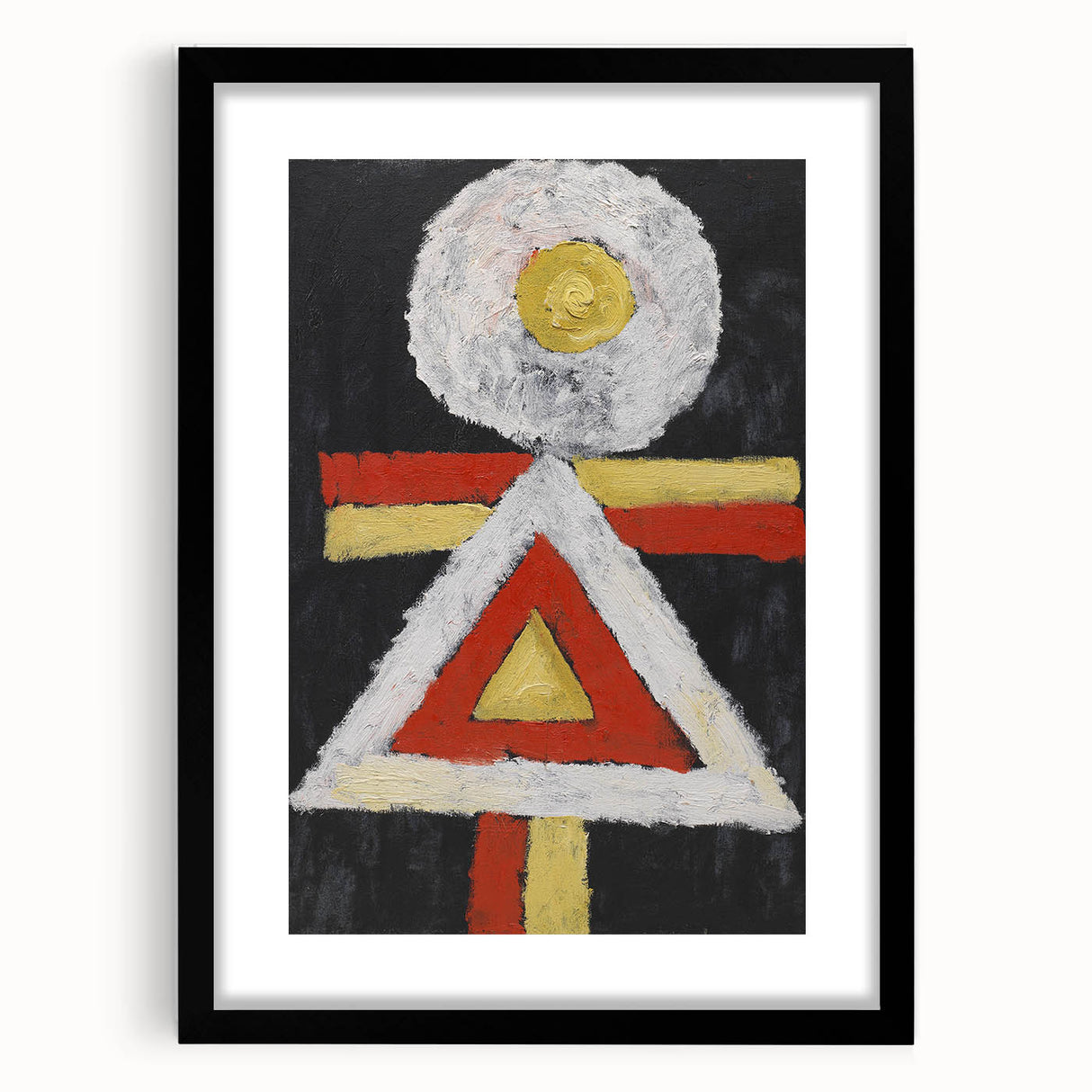 Abstract Modern Art: Organic Shapes in Soft Blue and Peach Hues