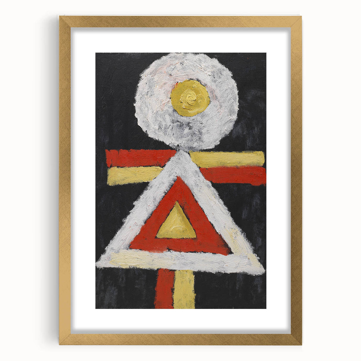 Abstract Modern Art: Organic Shapes in Soft Blue and Peach Hues