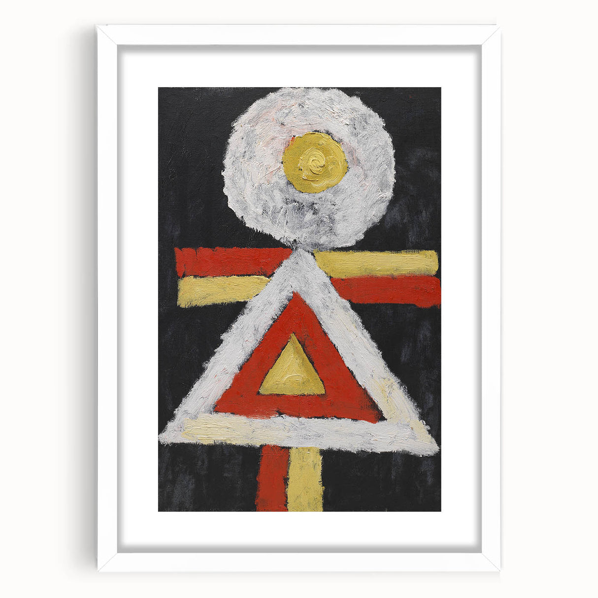 Abstract Modern Art: Organic Shapes in Soft Blue and Peach Hues