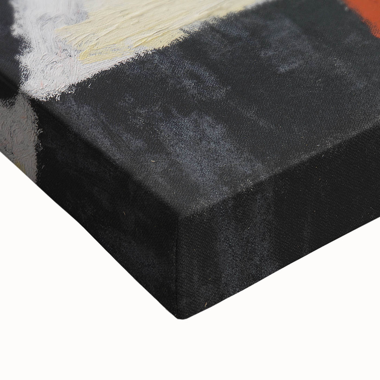 Abstract Modern Art: Organic Shapes in Soft Blue and Peach Hues