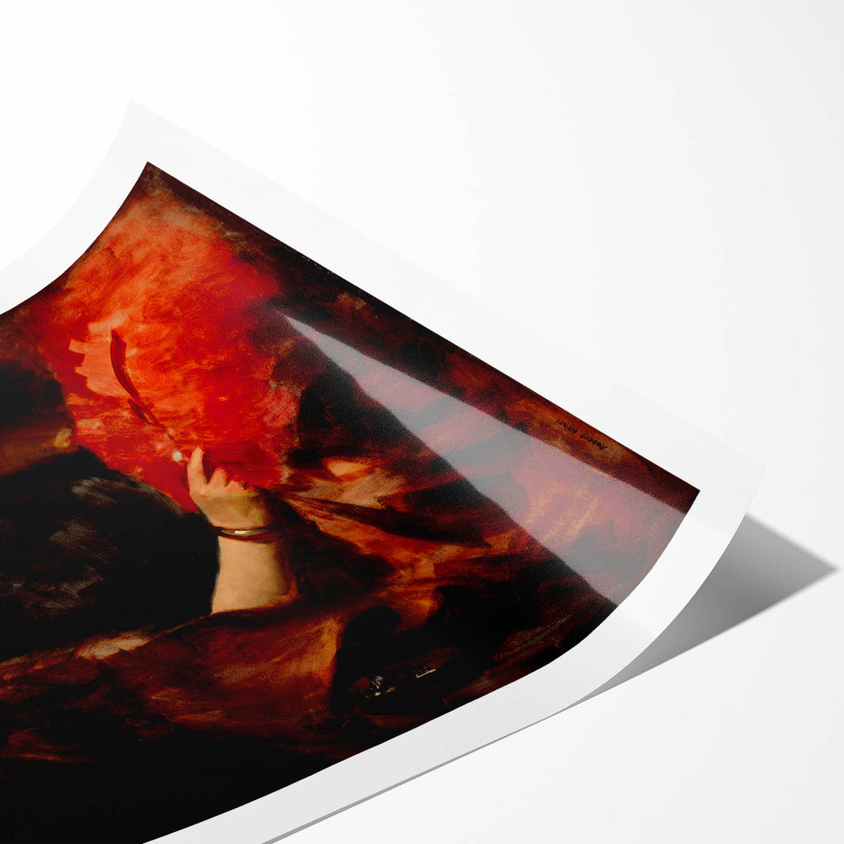 Modern Art Prints: Fluid Abstract in Blue, Green, and Yellow Tones