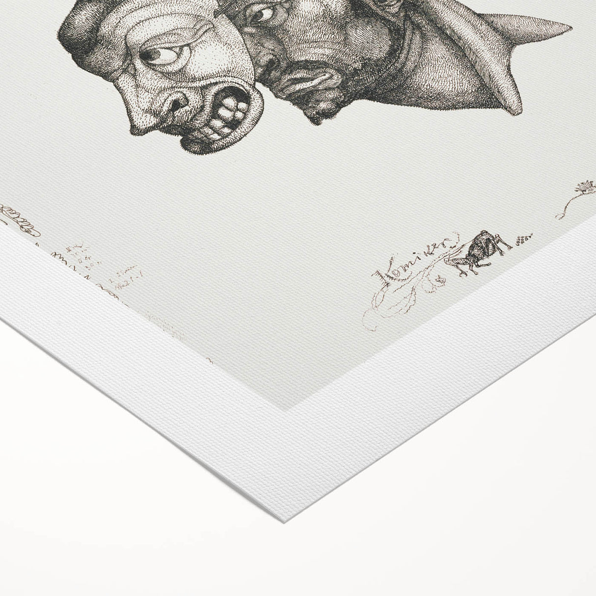 Modern Wall Art – Paul Klee’s "Komiker" in Intricate Monochrome